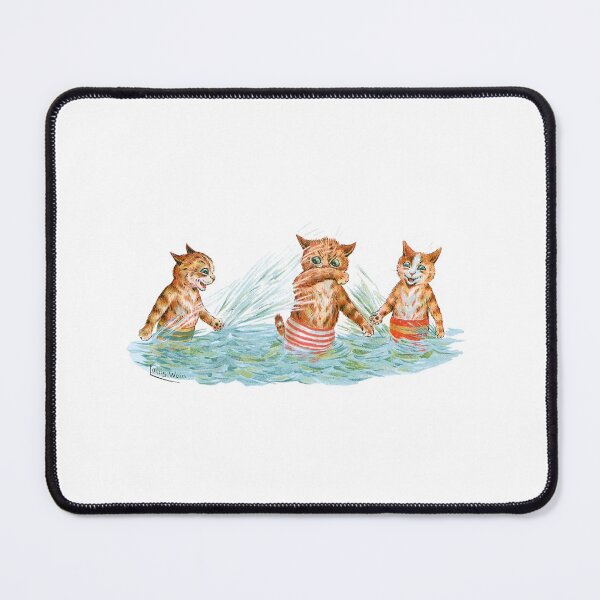 Item preview, Water Playing Cats - Louis Wain designed and sold by karwilberevivalcollection.
