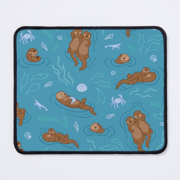 Item preview, Otter seamless repeating pattern background designed and sold by PatrickRobbin.