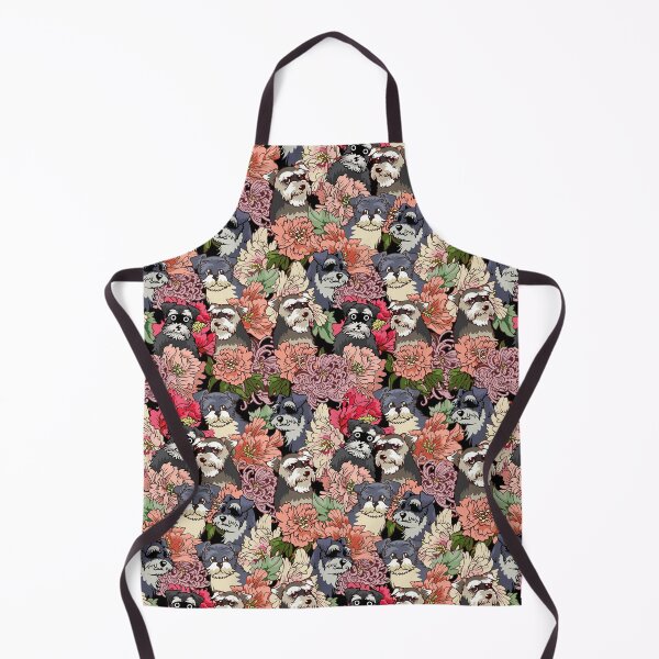 Item preview, Schnauzer Floral  designed and sold by VannaShanha.