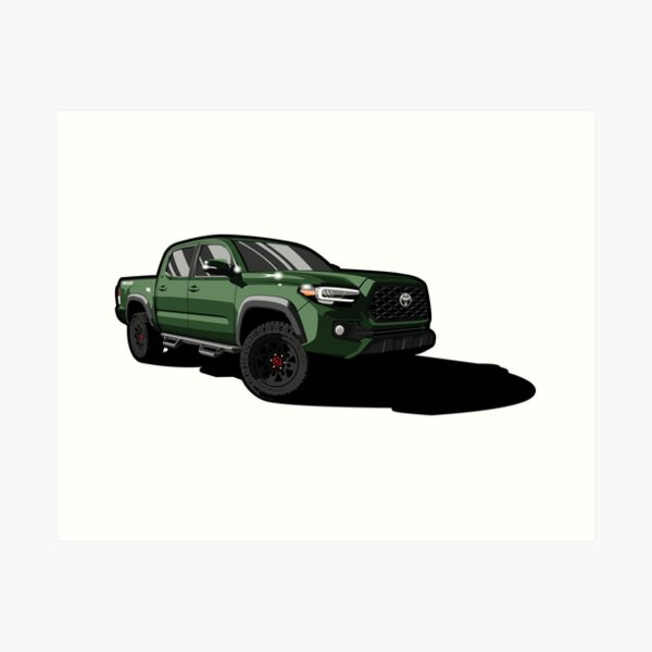 Item preview, Toyota Tacoma (Army Green) designed and sold by Graffeine Art.
