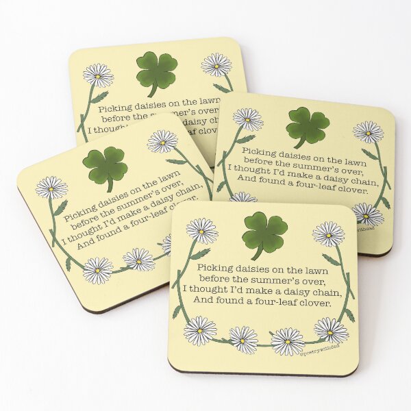 Item preview, Daisy Chains and a Four Leaf Clover designed and sold by poetrywithdad.