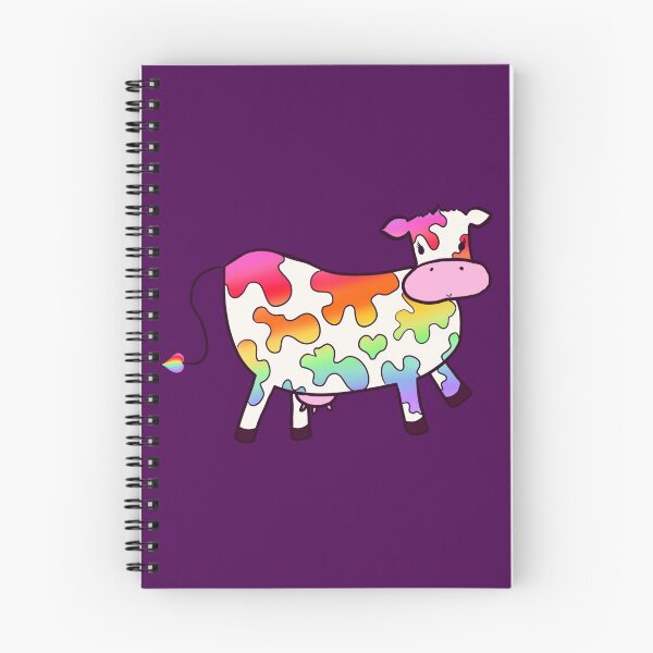 Aperçu de l'œuvre Vache arc-en-ciel créée et vendue par MoonBuckets.