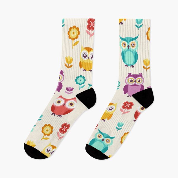 Item preview, owl flower cute cartoon pattern designed and sold by PatrickRobbin.