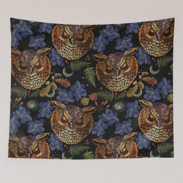 Item preview, owl embroidery pattern designed and sold by PatrickRobbin.