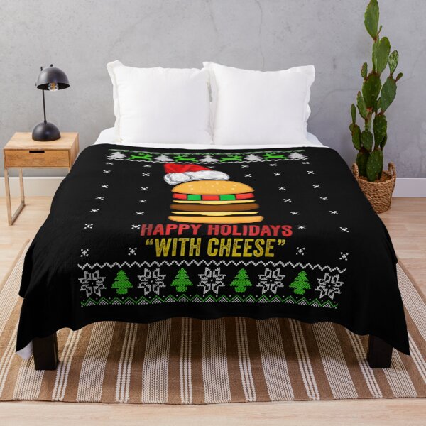 Item preview, Happy Holidays With Cheese Christmas Cheese Burger  designed and sold by DaltonHutchin.