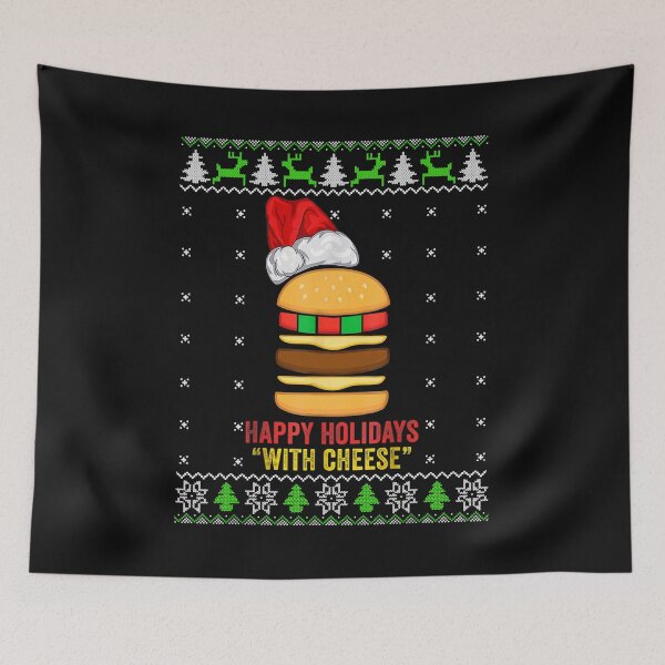 Item preview, Happy Holidays With Cheese Christmas Cheese Burger  designed and sold by DaltonHutchin.
