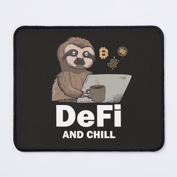 Item preview, Defi Cryptocurrency Funny Sloth With Coffee designed and sold by MrEddie10.