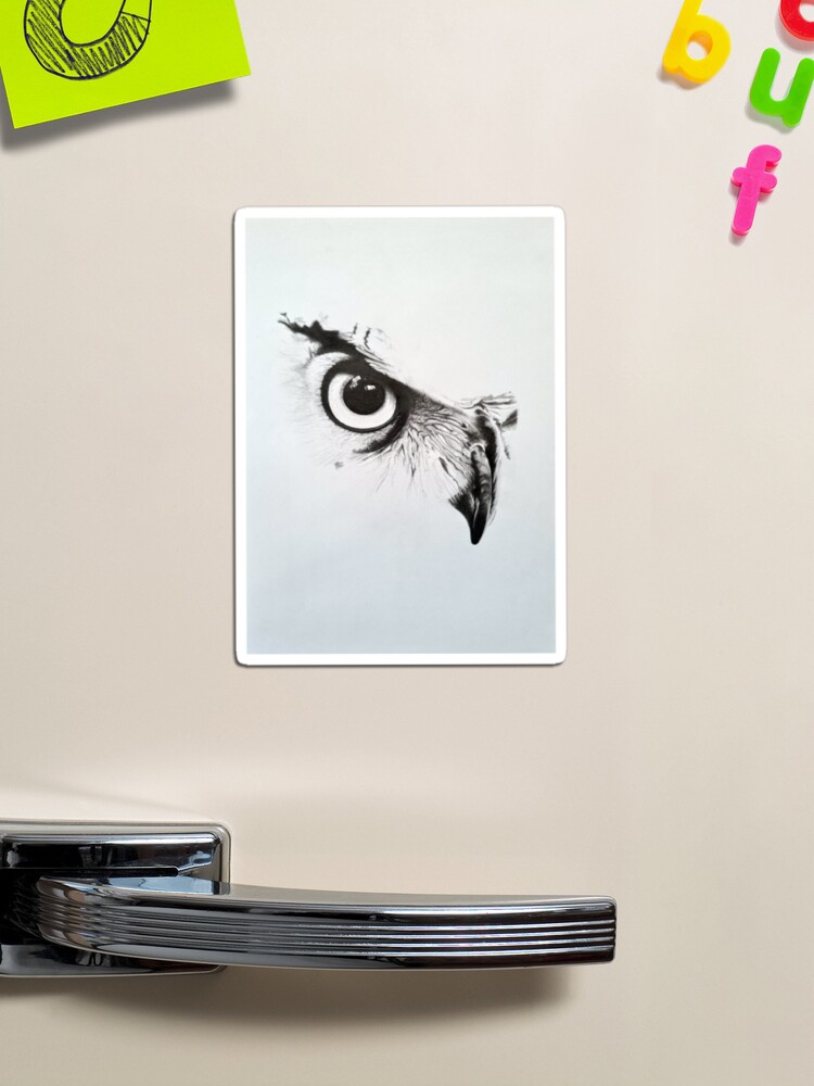 Thumbnail 1 of 3, Magnet, Owl Eye designed and sold by NadynedeVel.