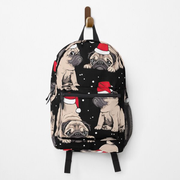 Item preview, Pugs With Santa Hat designed and sold by LucianaShop.
