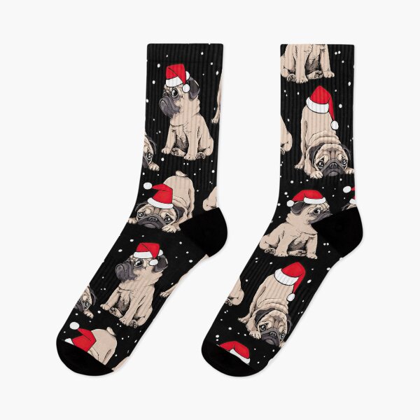 Item preview, Pugs With Santa Hat  designed and sold by LucianaShop.