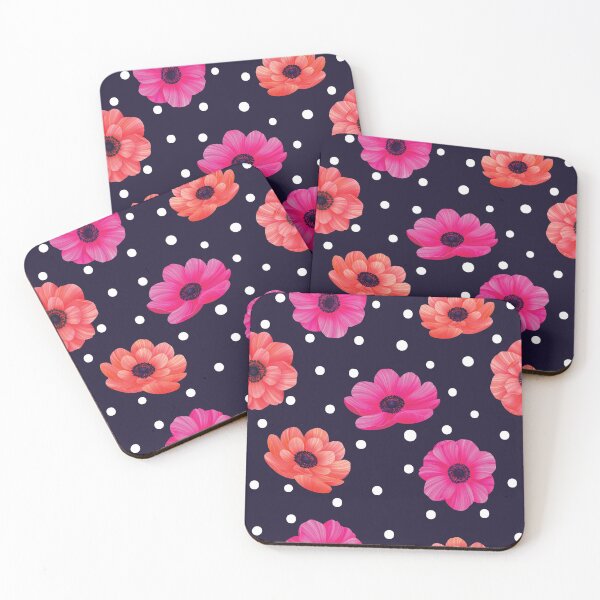 Item preview, Seamless floral pattern on black background designed and sold by darshants.