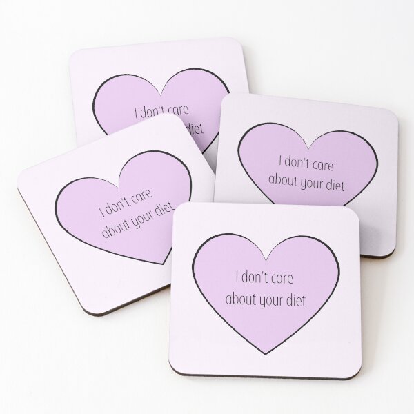Item preview, I don't care about your diet purple heart designed and sold by kjwenzel11.
