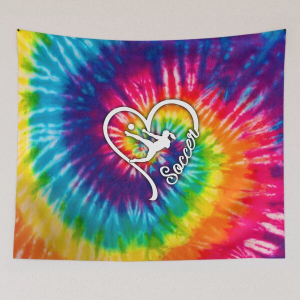Item preview, Soccer Tie Dye Heart designed and sold by LucianaShop.