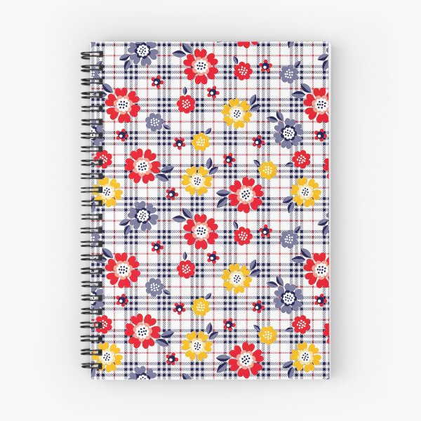 Item preview, Daisy Flower Pattern on Plaid Background, Daisy Flower Pattern, Plaid Pattern designed and sold by graphic-genie.