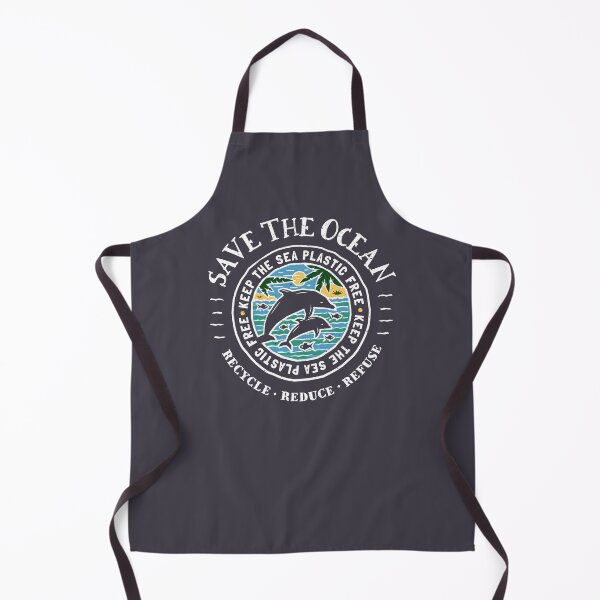 Item preview, Save The Ocean Keep the Sea Plastic Free Dolphin Scene designed and sold by Bangtees.