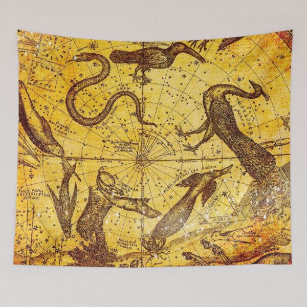 Item preview, Celestial Map 1856 designed and sold by Vintage by Kaya.
