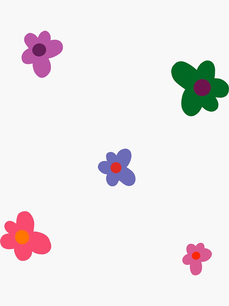 "Indie flower sticker pack" Sticker for Sale by reyofsunshinee Redbubble