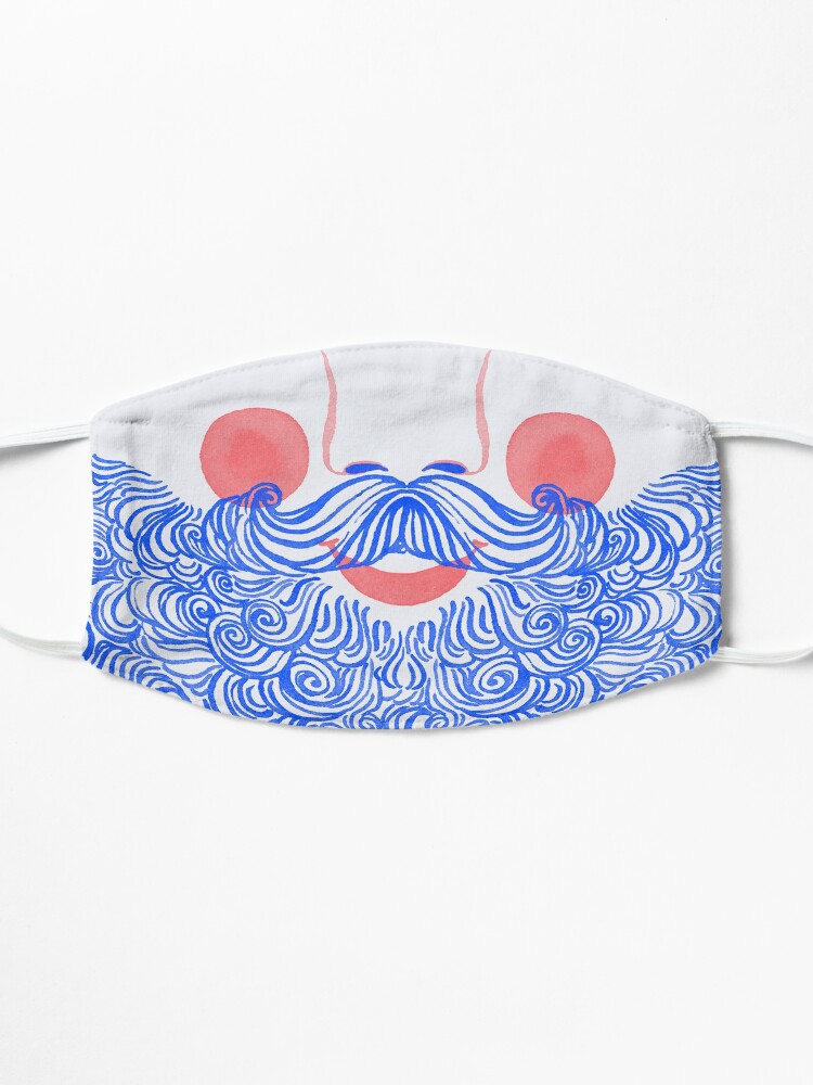 Alternate view of Santa - Red and Blue Mask