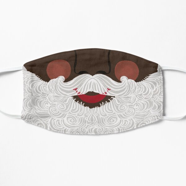 Santa - Black and Rosy Flat Mask