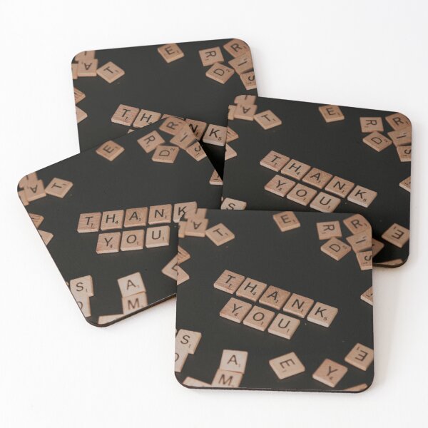 Item preview, Thank you lettering, Wooden pieces designed and sold by photograpyshop.