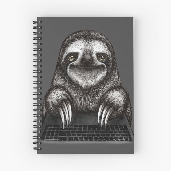 Item preview, Sloth with laptop designed and sold by ramarama.