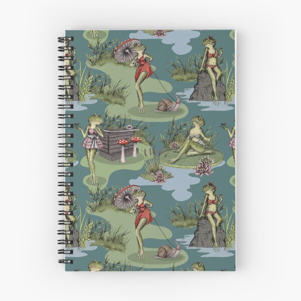 Item preview, Vintage Pin-Up Girl Frogs designed and sold by somecallmebeth.