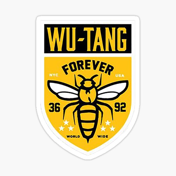 wu tang forever, wutang clan killa beez logo Sticker