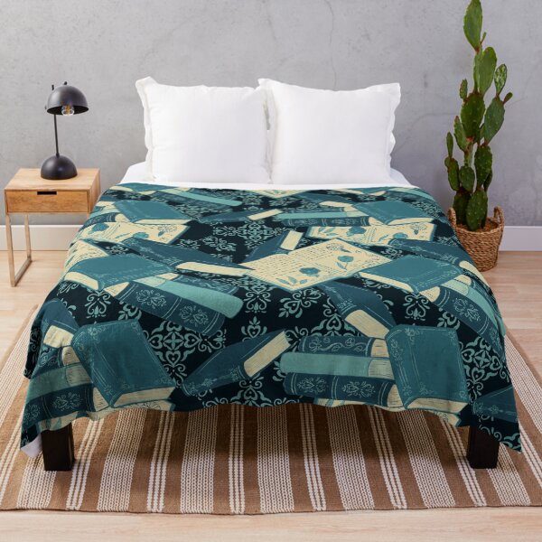 Item preview, Old World Library (Teal & Black) designed and sold by Art by Kendra Crae.
