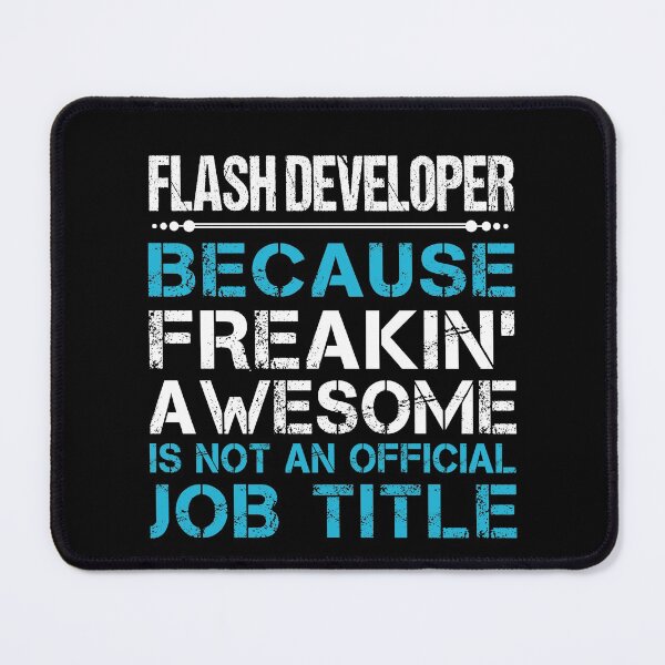 Item preview, Flash Developer T Shirt - Freaking Awesome Job Gift Item Tee designed and sold by oetate4774.