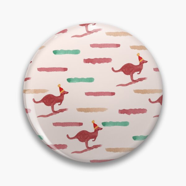 Item preview, Cream Watercolour Christmas Kangaroo Stripes designed and sold by Lozzie Eliza Designs.