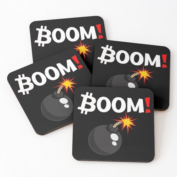 Item preview, Bitcoin BOOM! BTC Crypto Comic Bomb designed and sold by Galaxy-Corner.