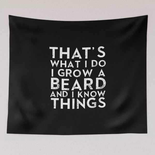 Item preview, Grow A Beard And Know Things designed and sold by corbrand.