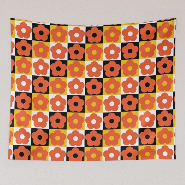 Item preview, Seamless orange flower pattern designed and sold by darshants.