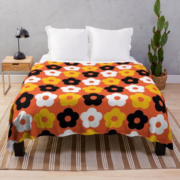 Item preview, Seamless flower pattern on orange background designed and sold by darshants.