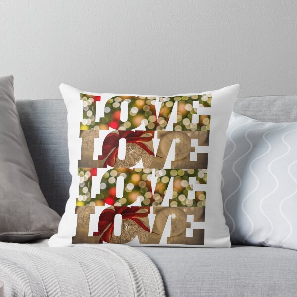 Item preview, LOVE LOVE LOVE LOVE Christmas Lights and Bow - Original by Boo-da-chay designed and sold by Boo-da-chay.