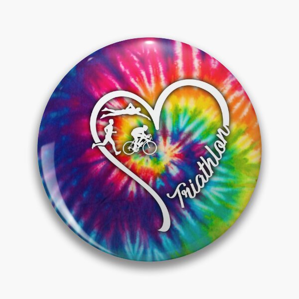 Item preview, Tie Dye Heart Triathlon designed and sold by WillaldShop.