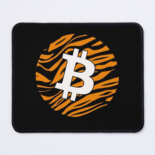 Item preview, Bitcoin Logo BTC Crypto Tiger Look designed and sold by Galaxy-Corner.