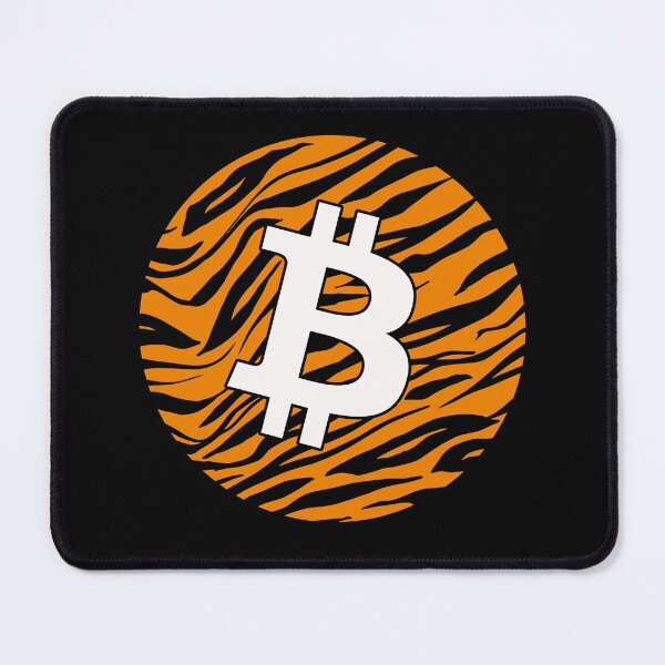 Item preview, Bitcoin Logo BTC Crypto Tiger Look designed and sold by Galaxy-Corner.