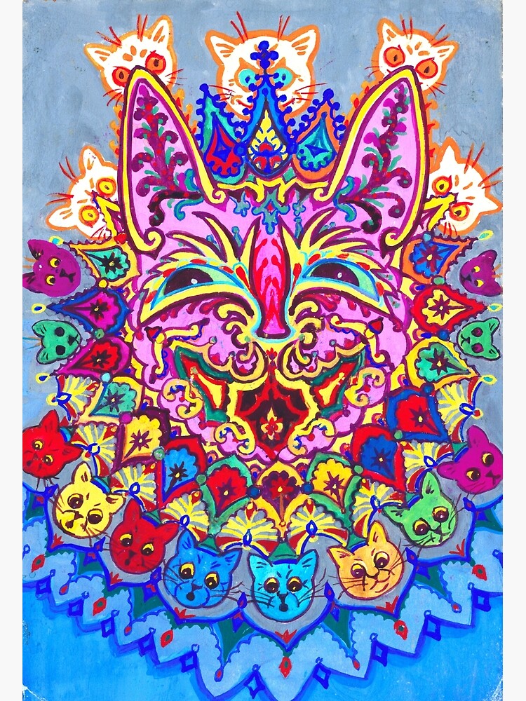 Louis Wain Christmas Party Art Print for Sale by raybondesigns