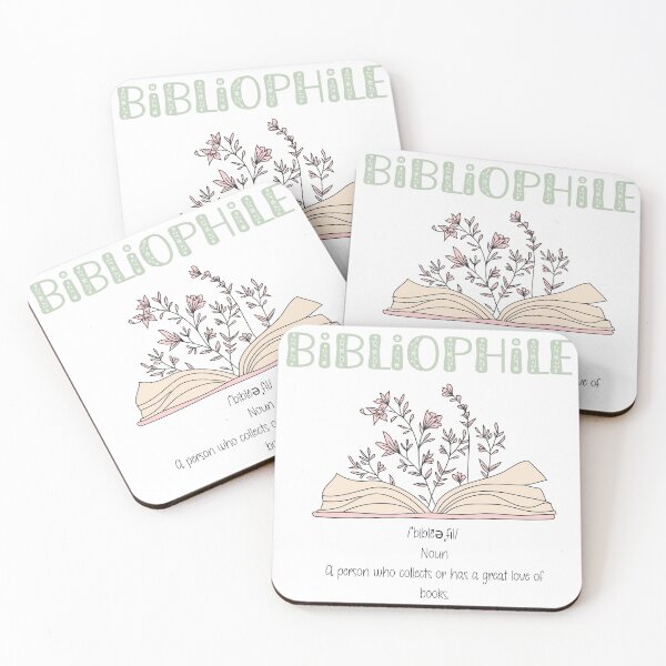 Item preview, Bibliophile with Open Flower Book and Definition  designed and sold by Pinkmagenta.