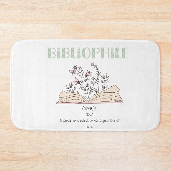 Artikelvorschau, Bibliophile mit offenem Blumenbuch und Definition entworfen und verkauft von Pinkmagenta.