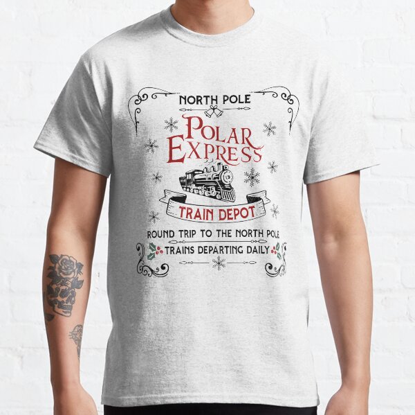 Item preview, Christmas North Pole Polar Express All Abroad Xmas Santa T-Shirt designed and sold by abigailbullock.