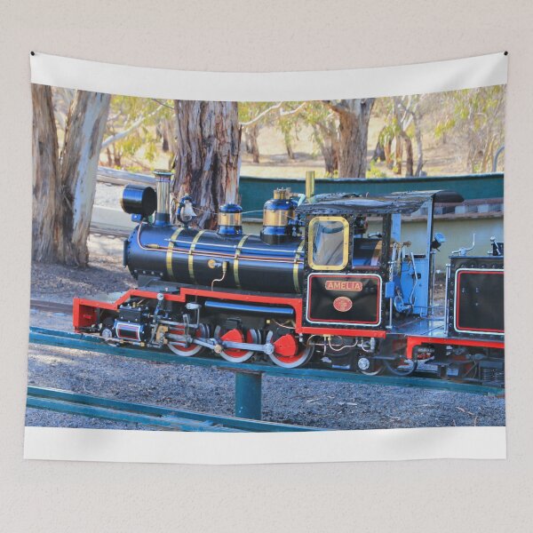 Item preview, Miniature black steam train engine  designed and sold by FranWest.