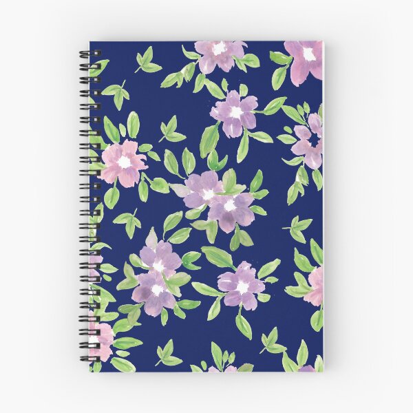 Item preview, Purple Flower in Blue designed and sold by myinkcolour.