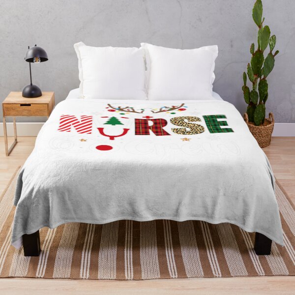 Item preview, Christmas Nurse Crew Shirt For Women Scrub Tops Christmas T-Shirt designed and sold by abigailbullock.