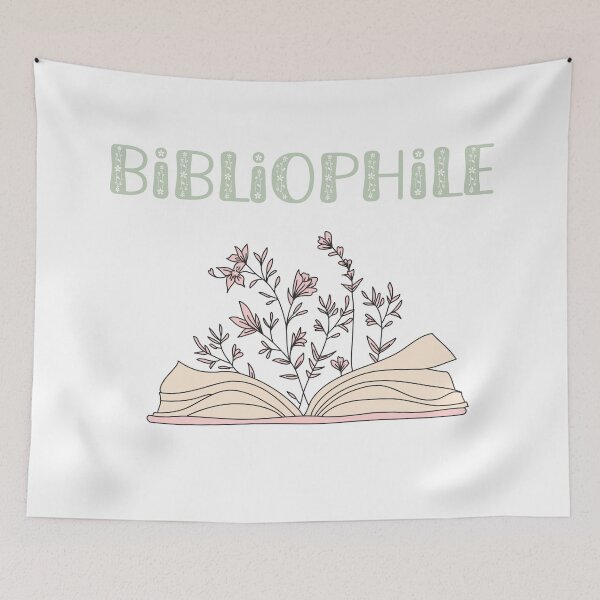 Item preview, Bibliophile with Open Flower Book designed and sold by Pinkmagenta.
