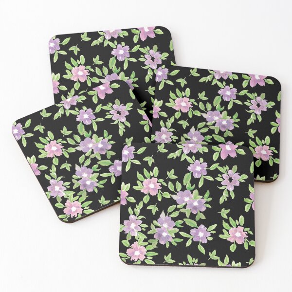 Item preview, Purple Flower in Black designed and sold by myinkcolour.