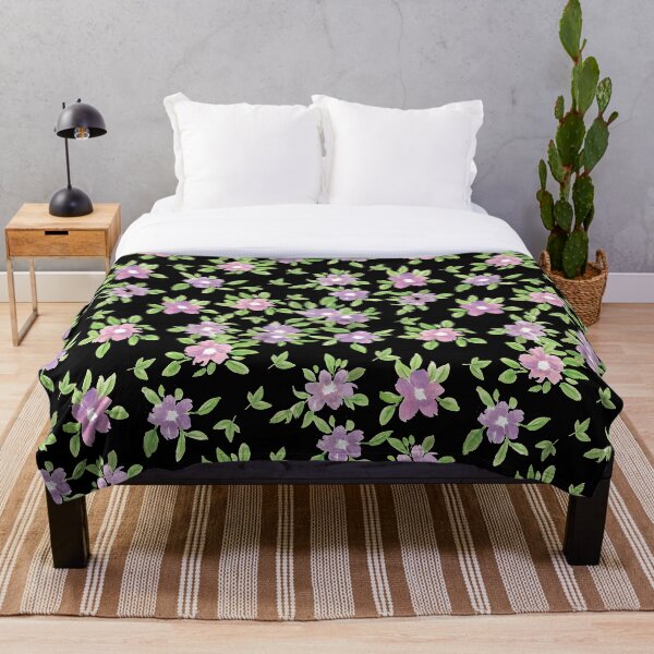 Item preview, Purple Flower in Black designed and sold by myinkcolour.