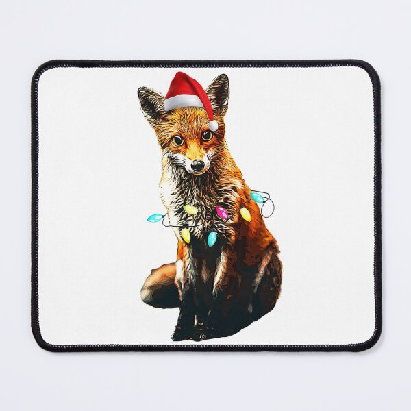 Item preview, Christmas Red Fox Lover Xmas Dog Tree Santa Hat Red Fox T-Shirt designed and sold by abigailbullock.