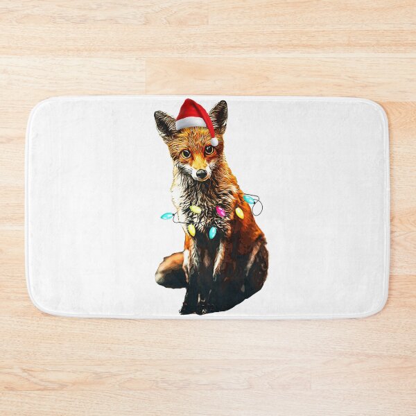 Item preview, Christmas Red Fox Lover Xmas Dog Tree Santa Hat Red Fox T-Shirt designed and sold by abigailbullock.